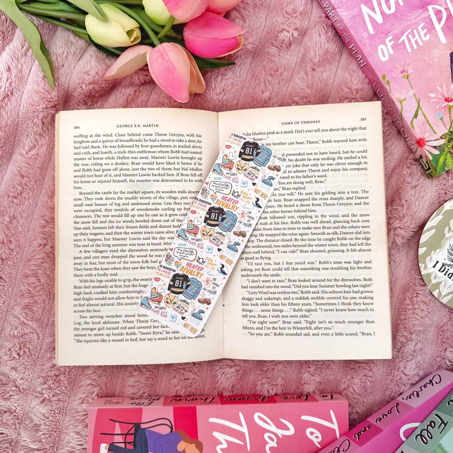 booktok romance bookmark aesthetic