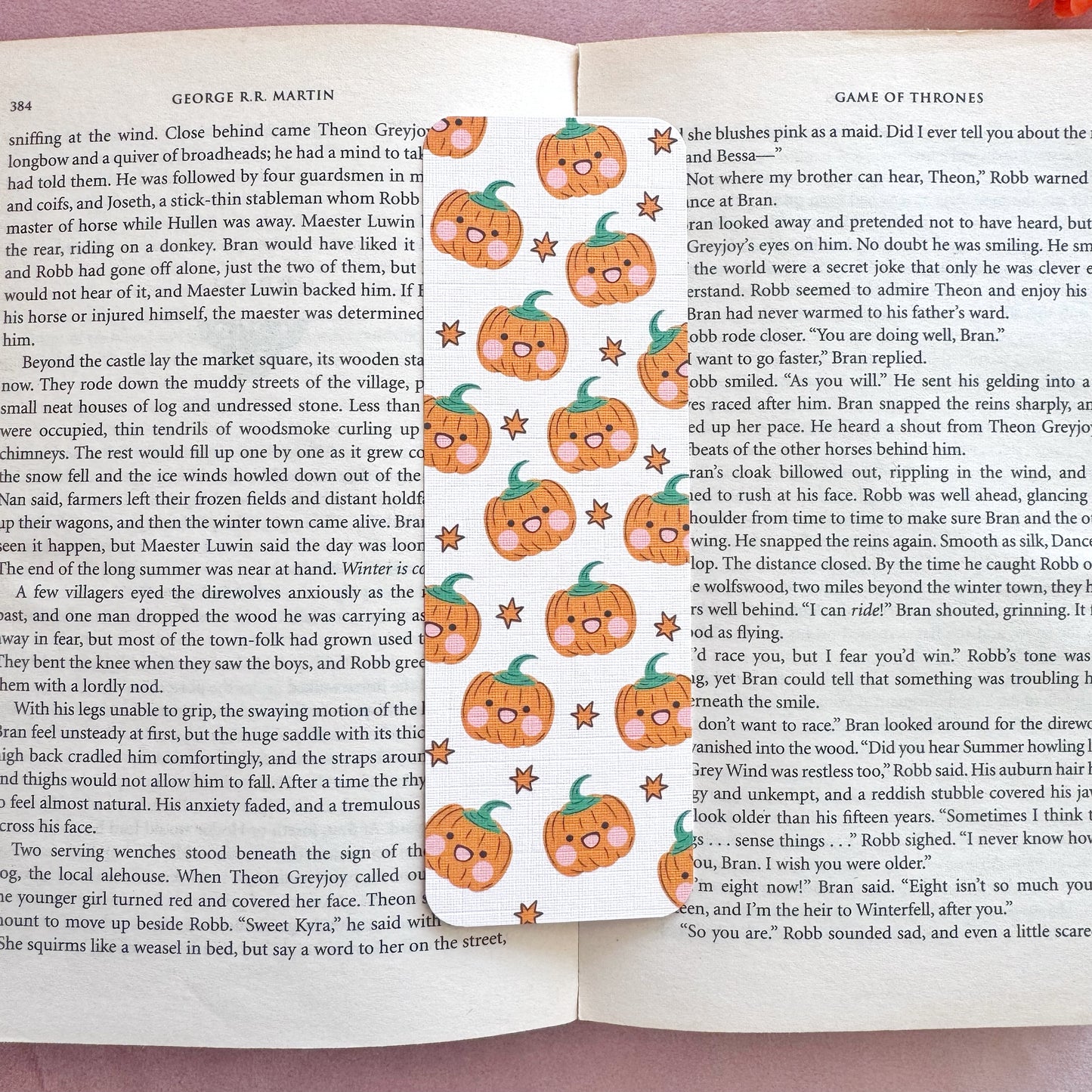 Cozy Autumn & Fall Linen Bookmark Collection – Double Sided Bookmarks for Readers