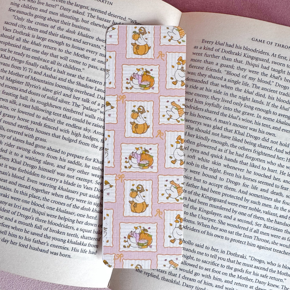 Autumn Bookmarks – Handmade Linen Bookmarks for Book Lovers