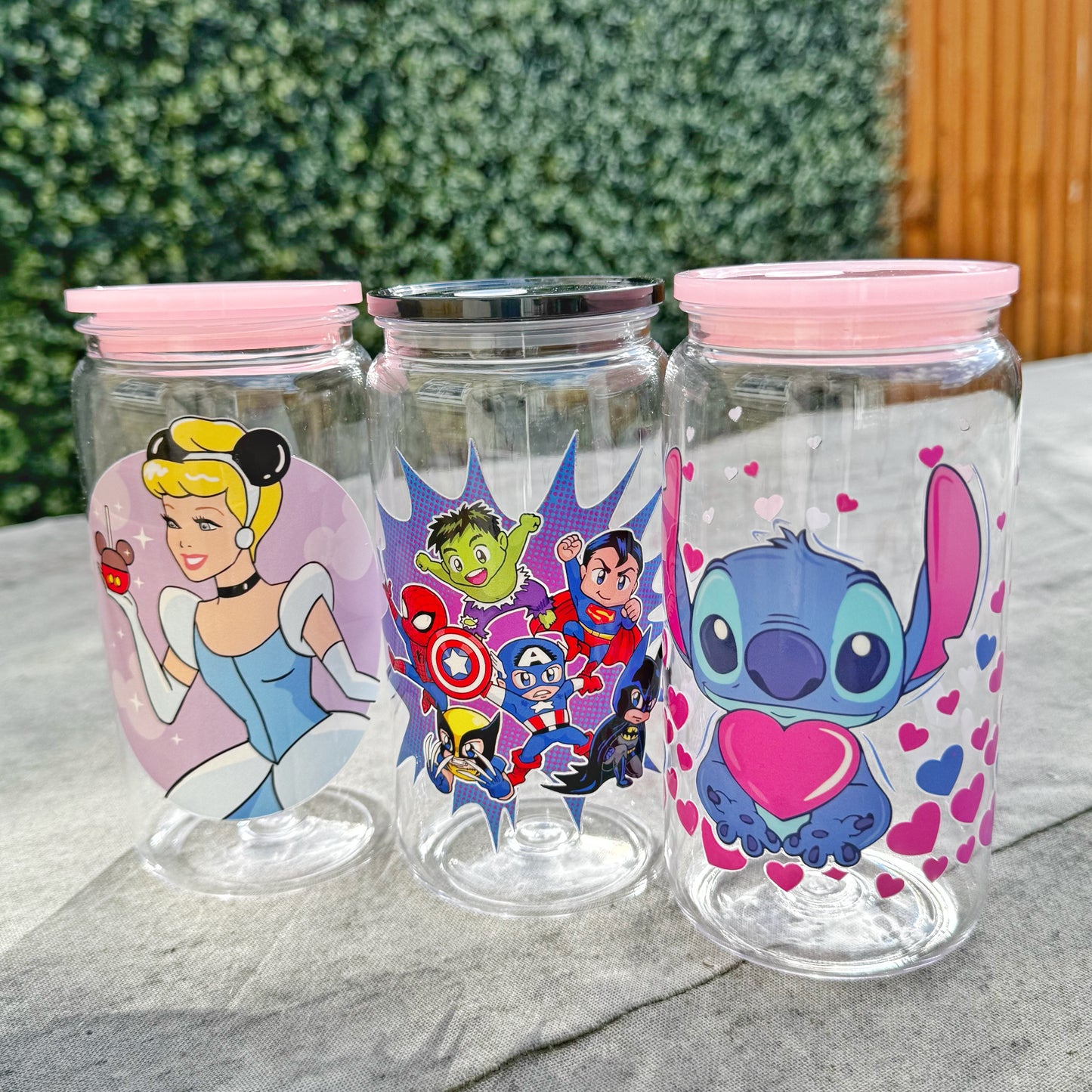 Blue Fairy Tale Princess Tumbler – Magical Storybook Drinkware Acrylic tumbler 16oz with plastic straw & acrylic lid