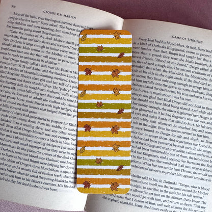 Autumn Bookmarks – Classic Autumn Patterns Handmade Linen Fall Bookmarks
