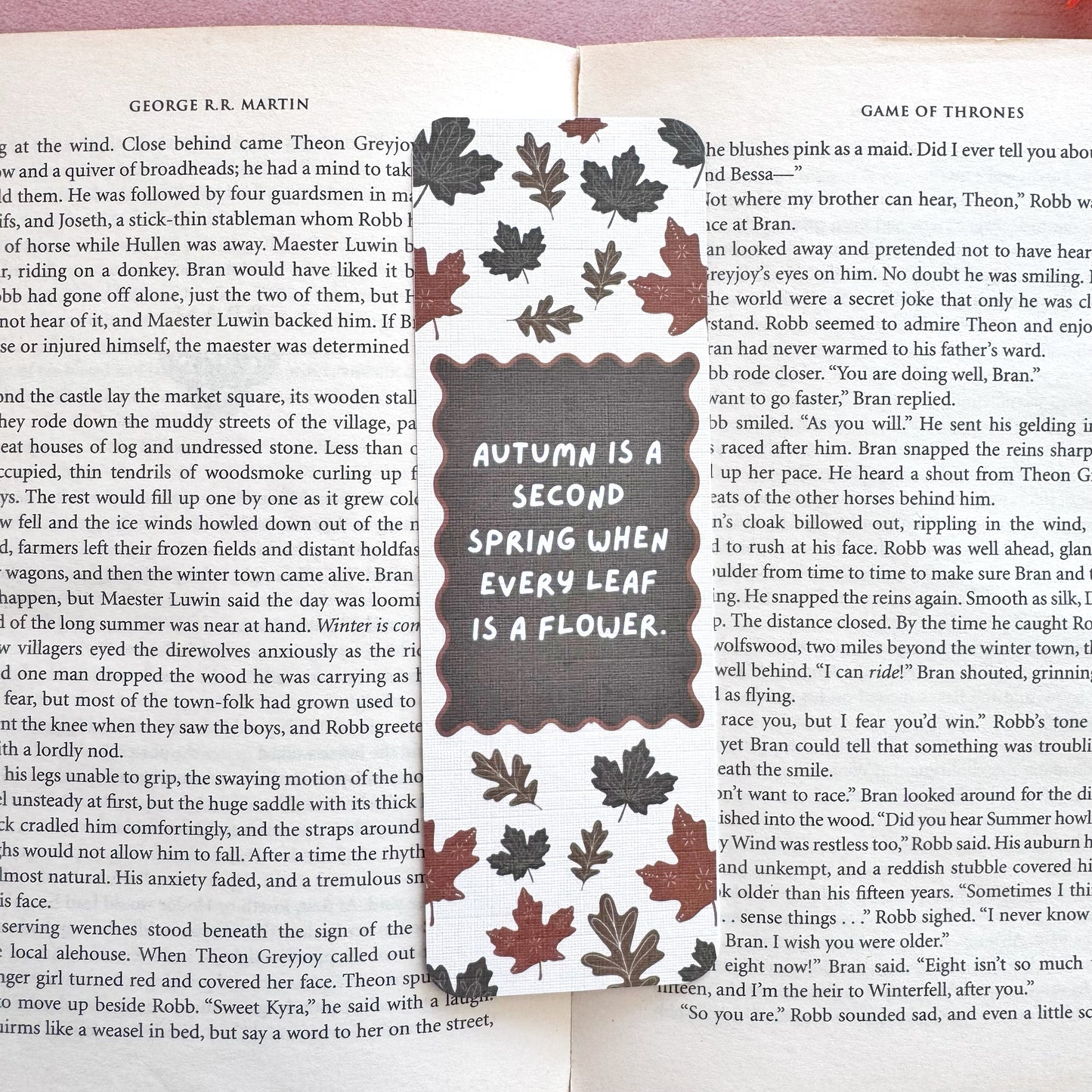 Cozy Autumn & Fall Linen Bookmark Collection – Double Sided Bookmarks for Readers