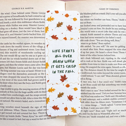 Cozy Autumn & Fall Linen Bookmark Collection – Double Sided Bookmarks for Readers