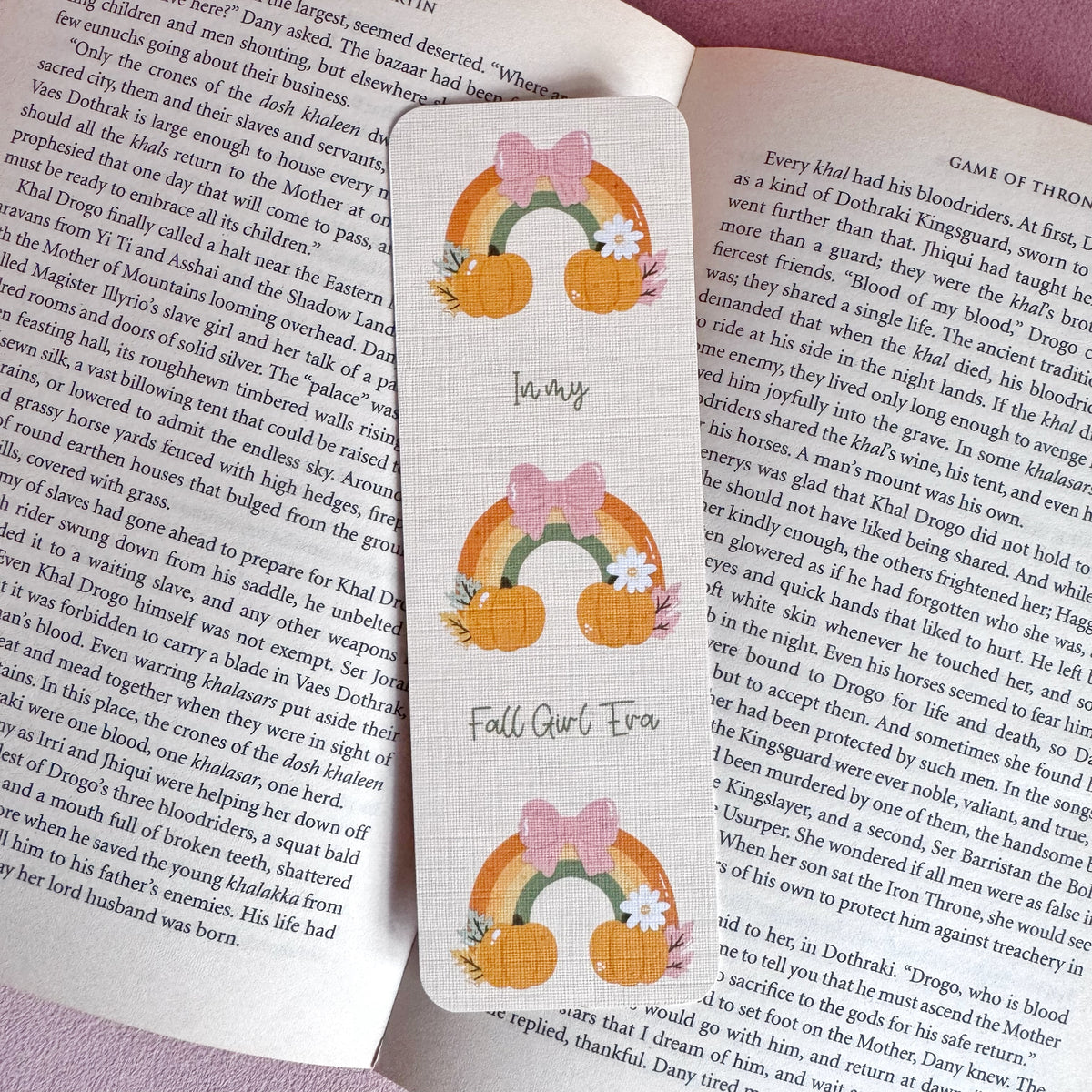 Autumn Bookmarks – Handmade Linen Bookmarks for Book Lovers
