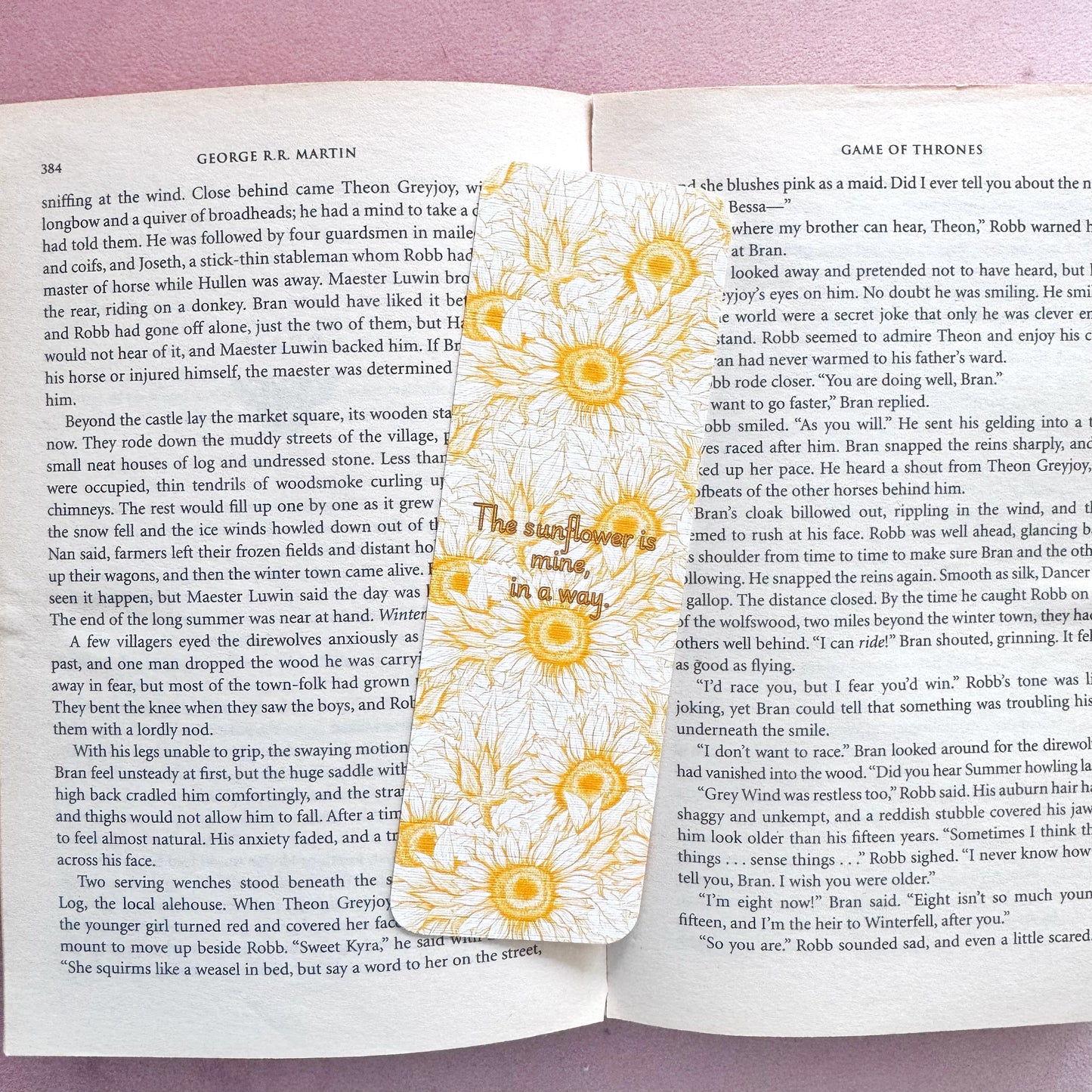 Floral & Botanical Linen Bookmark – Double Sided Bookish Bookmark for Readers