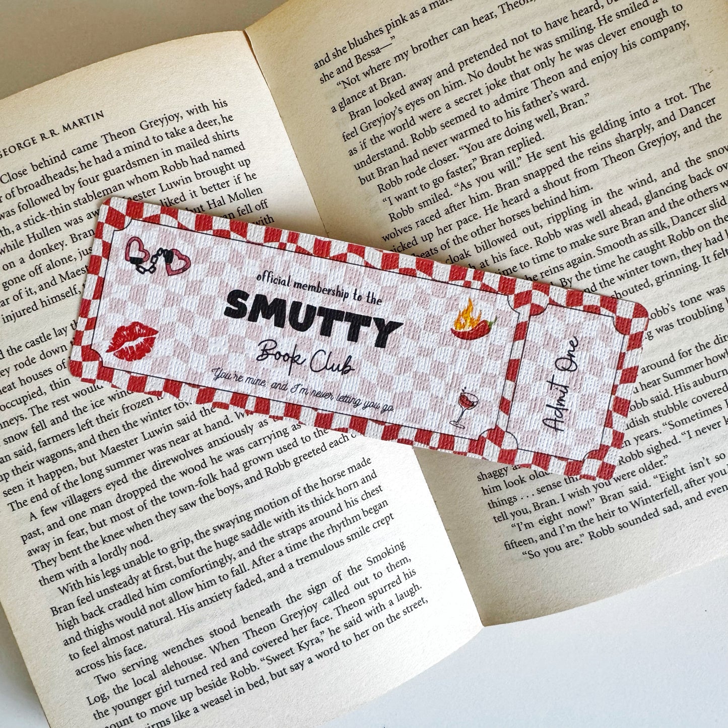Romance & Spicy Bookmarks – BookTok Inspired Linen Bookmark for Readers