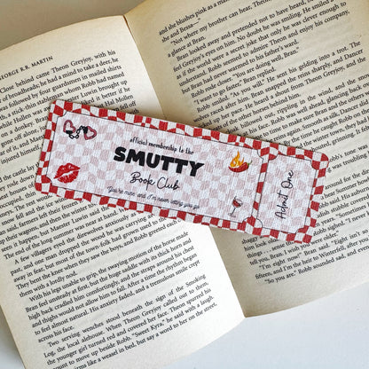 Romance & Spicy Bookmarks – BookTok Inspired Linen Bookmark for Readers