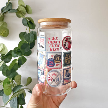 Heated Rivalry Inspired Hockey Romance Glass Tumbler – Bookish Romance Cup for Readers