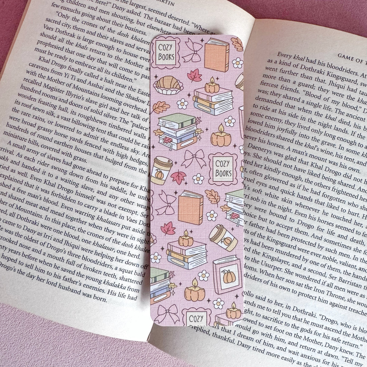 Autumn Bookmarks – Handmade Linen Bookmarks for Book Lovers