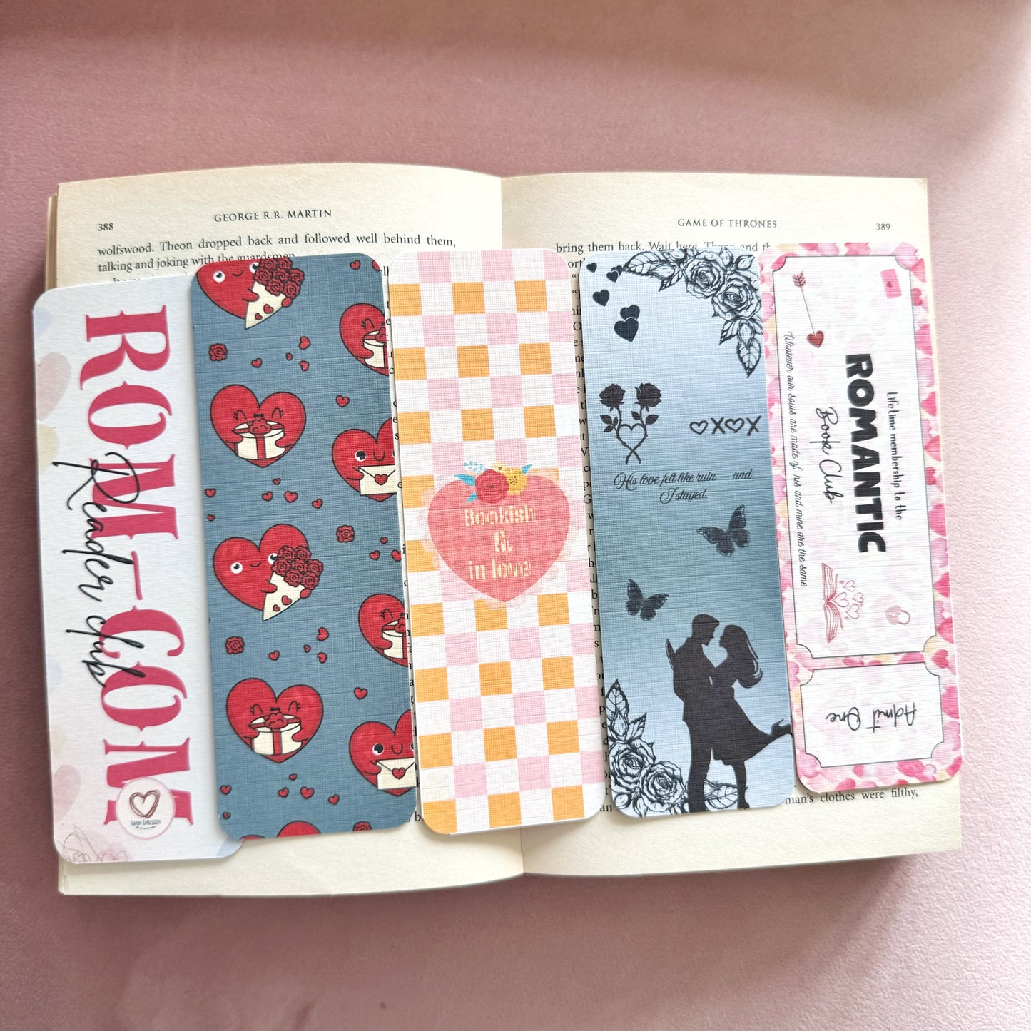 Romance & Spicy Bookmarks – BookTok Inspired Linen Bookmark for Readers