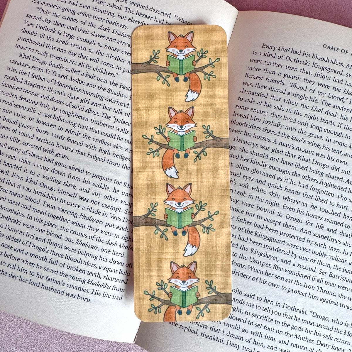 Autumn Bookmarks – Handmade Linen Bookmarks for Book Lovers
