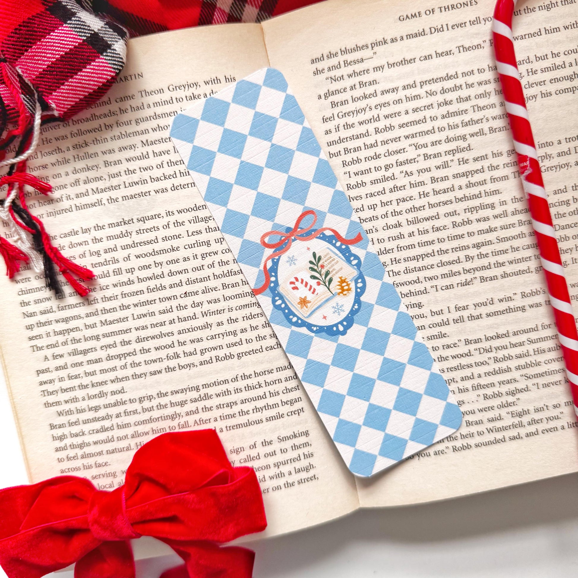 aesthetic cozy christmas reading accessories
