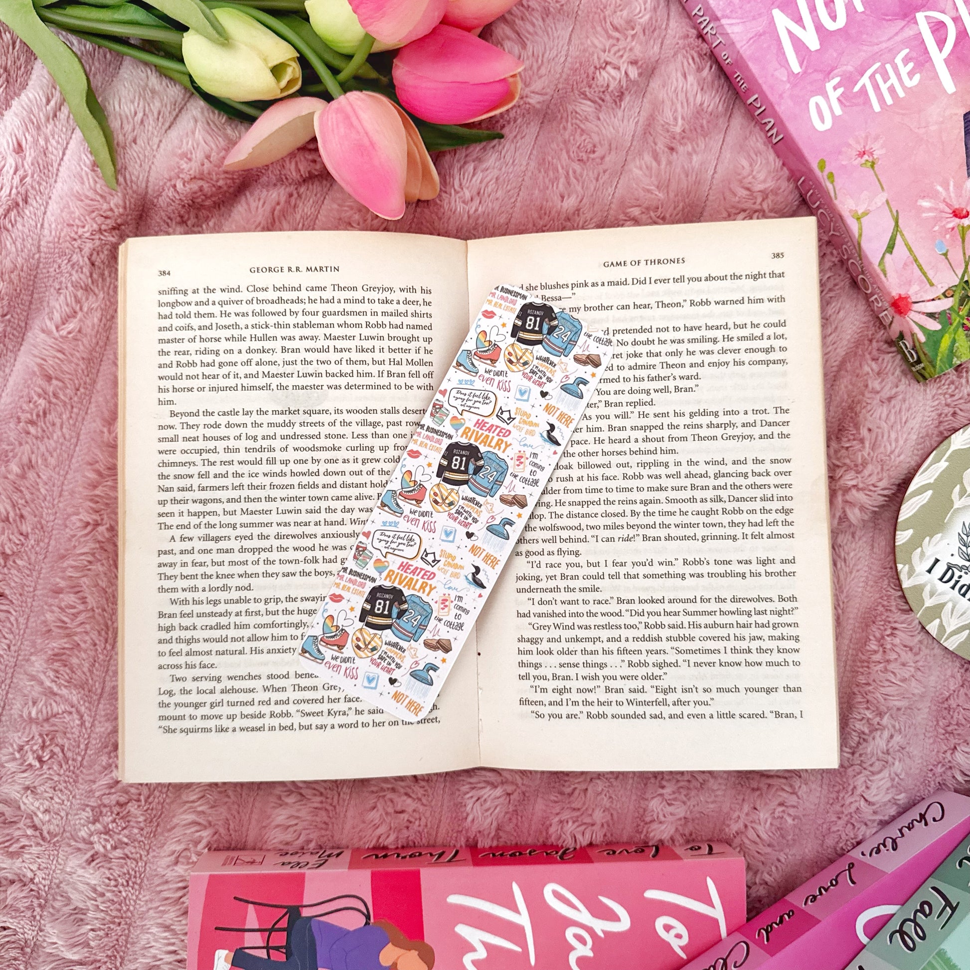 booktok romance bookmark aesthetic