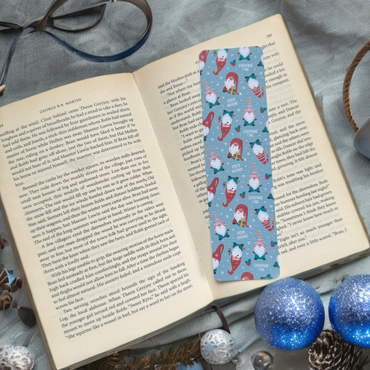 cute christmas bookmark for book lovers uk