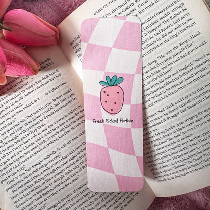 cute strawberry bookmark 2 x 6 inches bookish