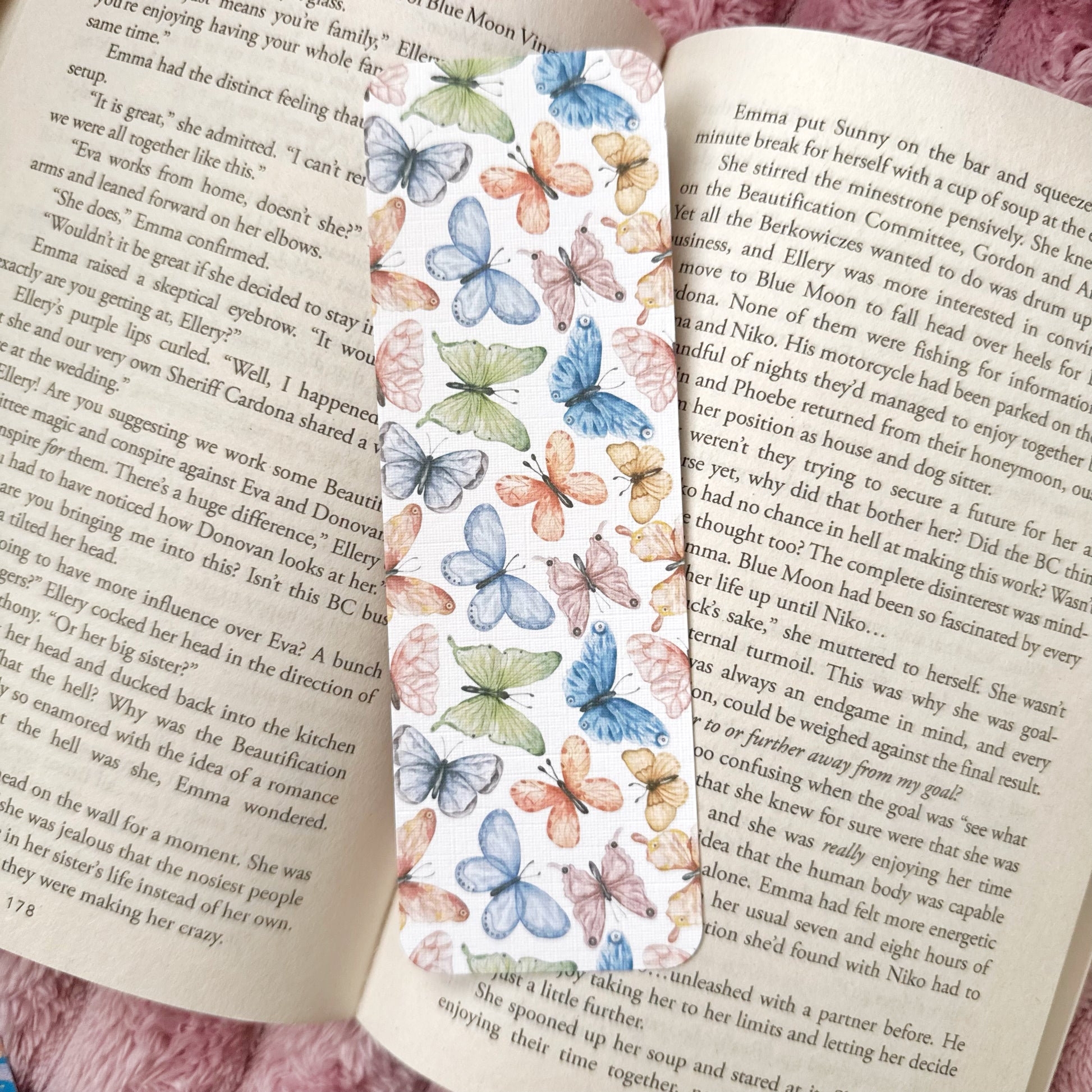 floral butterfly bookish bookmark set
