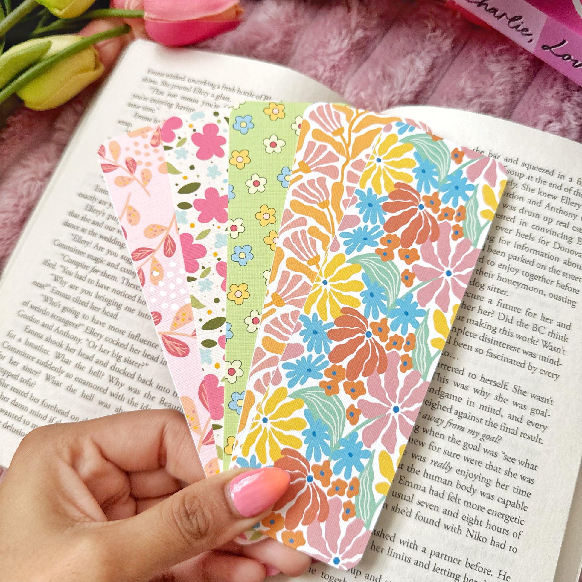 flower bookmark bundle for readers