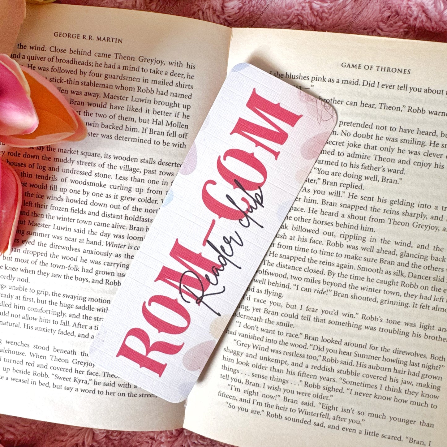 romance bookish bookmark for readers