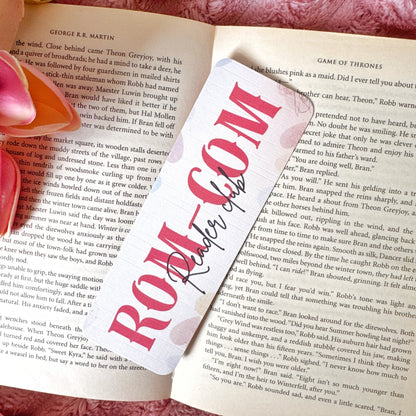 romance bookish bookmark for readers