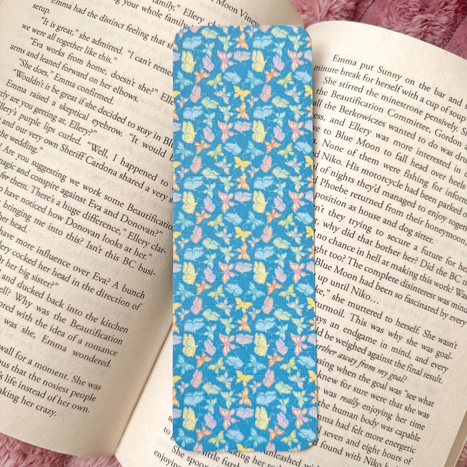 spring butterfly bookmark set for readers