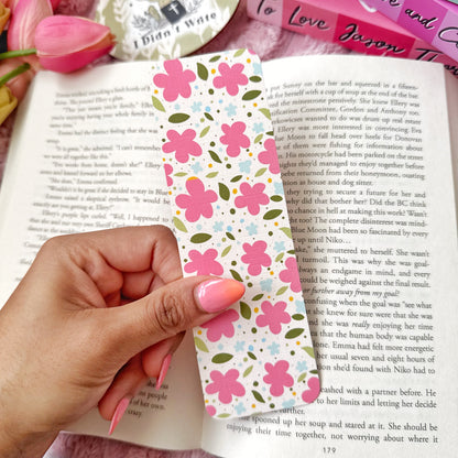 spring summer floral bookmark set